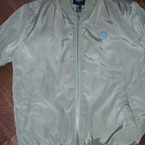 Forever 21 Womens Small Khaki Bomber Jacket